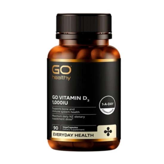GO Healthy 维生素VD3 1000IU 90 Caps GO Healthy 维生素VD3 1000IU 90 Caps